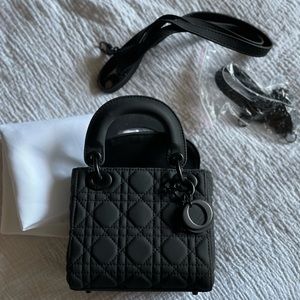Small black handbag